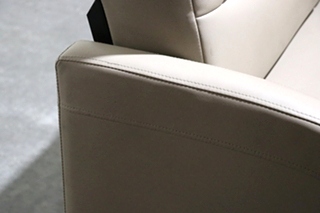 USED BROWN J LOUNGE SLEEPER SOFA MOTORHOME FURNITURE FOR SALE