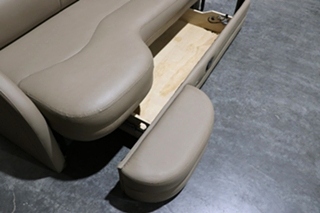 USED BROWN J LOUNGE SLEEPER SOFA MOTORHOME FURNITURE FOR SALE