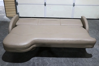USED BROWN J LOUNGE SLEEPER SOFA MOTORHOME FURNITURE FOR SALE