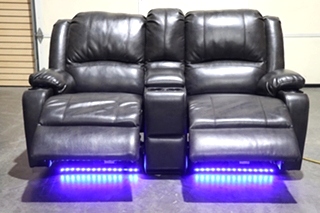 USED MOTORHOME THOMAS PAYNE ELECTRIC THEATER STYLE SOFA FOR SALE
