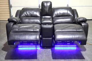 USED MOTORHOME THOMAS PAYNE ELECTRIC THEATER STYLE SOFA FOR SALE