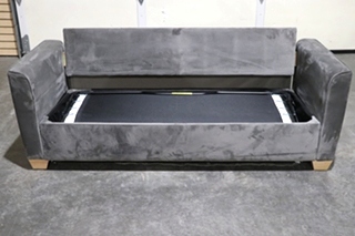 USED SUEDE SLEEPER SOFA MOTORHOME FURNITURE FOR SALE
