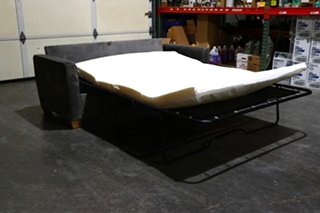 USED SUEDE SLEEPER SOFA MOTORHOME FURNITURE FOR SALE