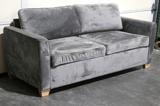USED SUEDE SLEEPER SOFA MOTORHOME FURNITURE FOR SALE