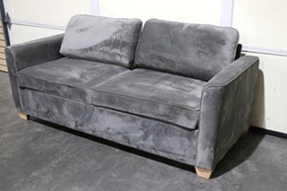 USED SUEDE SLEEPER SOFA MOTORHOME FURNITURE FOR SALE