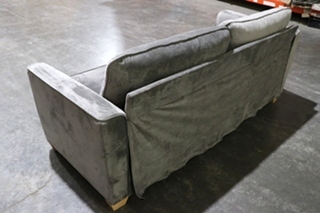 USED SUEDE SLEEPER SOFA MOTORHOME FURNITURE FOR SALE