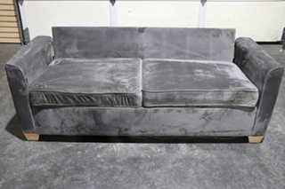 USED SUEDE SLEEPER SOFA MOTORHOME FURNITURE FOR SALE