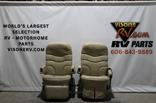 USED VINYL FLEXSTEEL CAPTAIN CHAIR SET